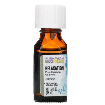 Aura Cacia, Pure Essential Oil Blend, Relaxation, 0.5 fl oz (15 ml)