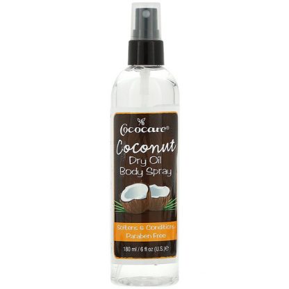 Cococare, Coconut Dry Oil Body Spray, 6 fl oz (180 ml)