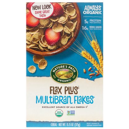 Nature's Path, Organic, Flax Plus Multibran Flakes Cereal, 13.25 oz (375 g)