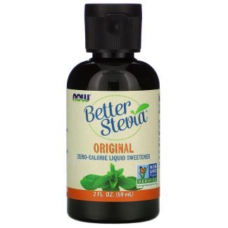 NOW Foods, Better Stevia, Zero-Calorie Liquid Sweetener, Original, 2 fl oz (59 ml)