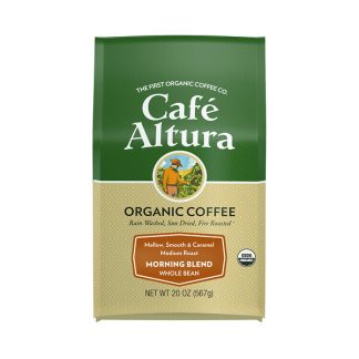 Cafe Altura, Organic Coffee, Morning Blend, Whole Bean, Medium Roast, 20 oz (567 g)