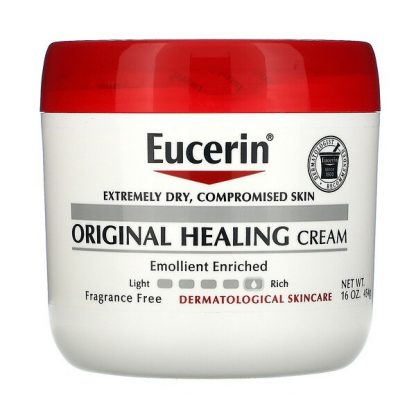 Eucerin, Original Healing Cream, For Extremely Dry, Compromised Skin, Fragrance Free, 16 oz (454 g)