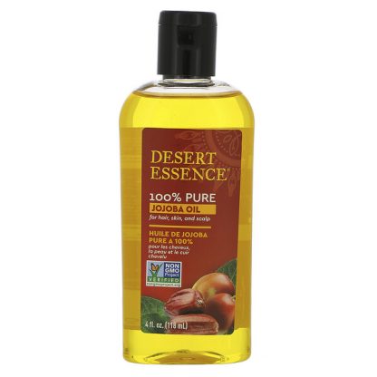 Desert Essence, 100% Pure Jojoba Oil, 4 fl oz (118 ml)