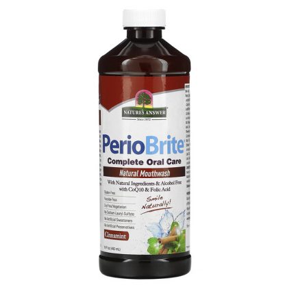 Nature's Answer, PerioBrite, Natural Mouthwash, Cinnamint, 16 fl oz (480 ml)