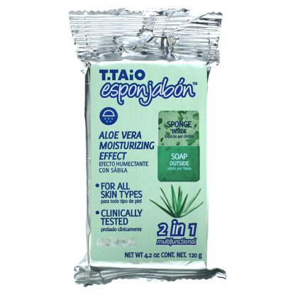 T. Taio, Aloe Vera Soap-Sponge, 4.2 oz (120 g)