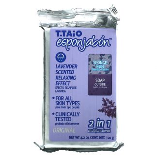 T. Taio, Lavender Soap-Sponge, 4.2 oz (120 g)