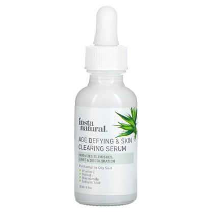 InstaNatural, Age Defying & Skin Clearing Serum, 1 fl oz (30 ml)