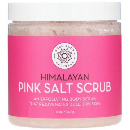 Pure Body Naturals, Himalayan Pink Salt Scrub , 12 oz (340 g)