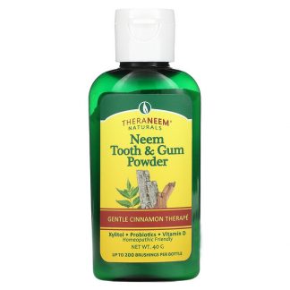 Organix South, TheraNeem Naturals, Neem Tooth & Gum Powder, Gentle Cinnamon Therapé, 40 g