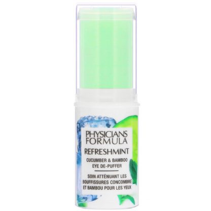 Physicians Formula, RefreshMint, Cucumber & Bamboo Eye De-Puffer, 0.45 oz (12.8 g)