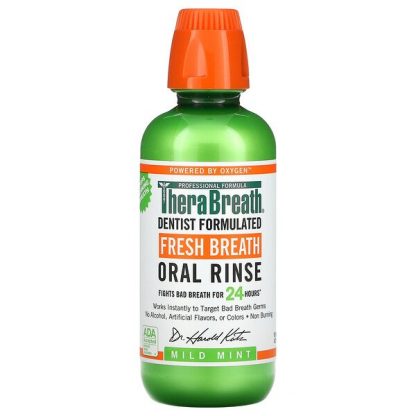 TheraBreath, Fresh Breath, Oral Rinse, Mild Mint, 16 fl oz (473 ml)