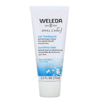 Weleda, Oral Care, Salt Toothpaste, Fluoride Free, Peppermint, 2.5 fl oz (75 ml)