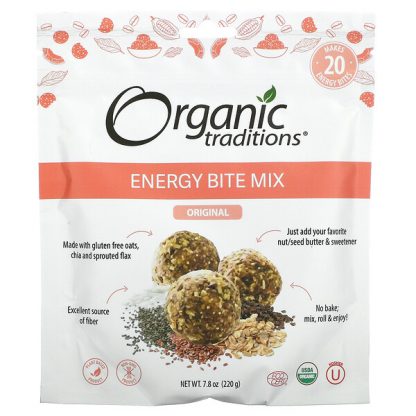 Organic Traditions, Energy Bite Mix, Original, 7.8 oz (220 g)