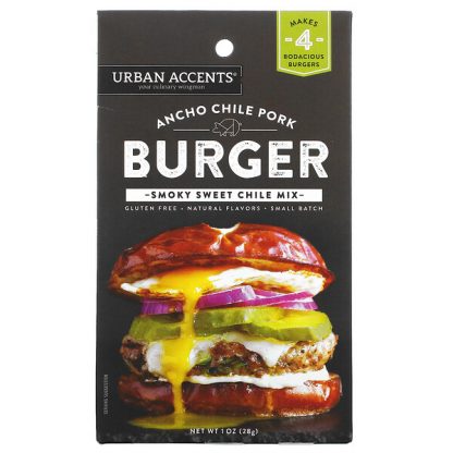 Urban Accents, Ancho Chile Pork Burger, Smoky Sweet Chile Mix, 1 oz (28 g)