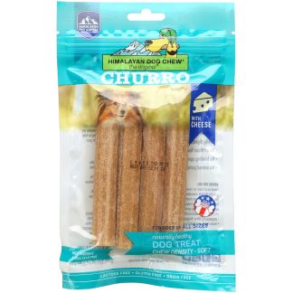 Himalayan Pet Supply, Himalayan Dog Chew, Churro, Soft, All Sizes, Cheese, 4 oz (113.3 g)