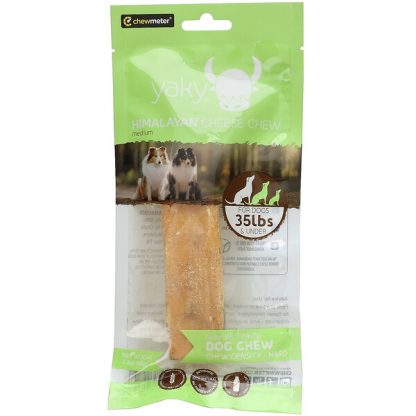 Himalayan Pet Supply, Yaky, Himalayan Cheese Chew, Hard, For Dogs 35 lbs & Under, Medium, 2.3 oz (65 g)