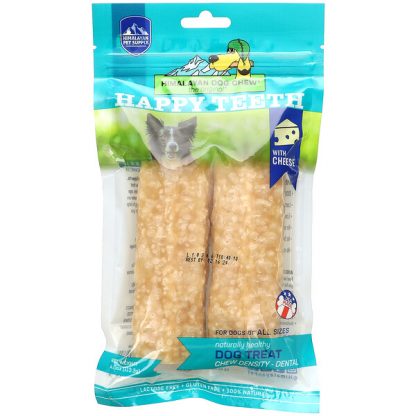 Himalayan Pet Supply, Himalayan Dog Chew, All Sizes, Happy Teeth, Cheese, 4 oz (113.3 g)