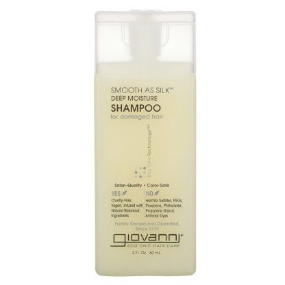 Giovanni, Smooth As Silk, Deep Moisture Shampoo, For Damaged Hair, 2 fl oz (60 ml)