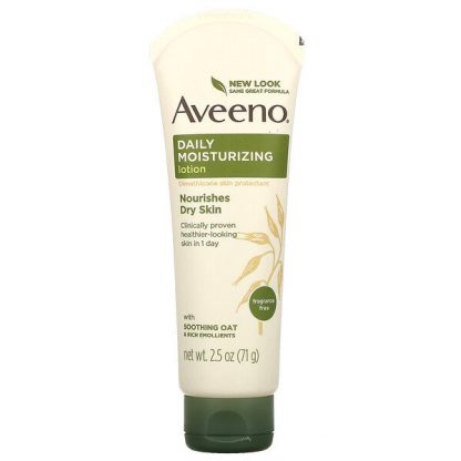 Aveeno, Daily Moisturizing Lotion, Fragrance Free, 2.5 oz (71 g)