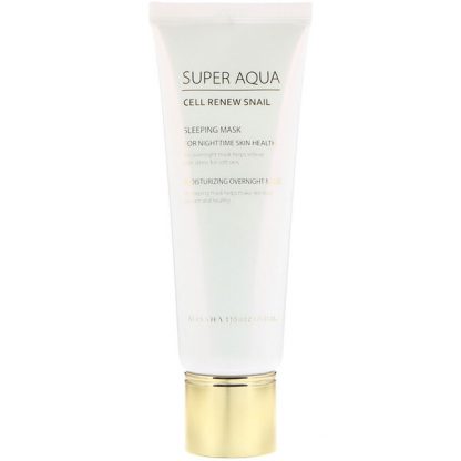 Missha, Super Aqua, Cell Renew Snail, Sleeping Beauty Mask, 3.7 fl oz (110 ml)