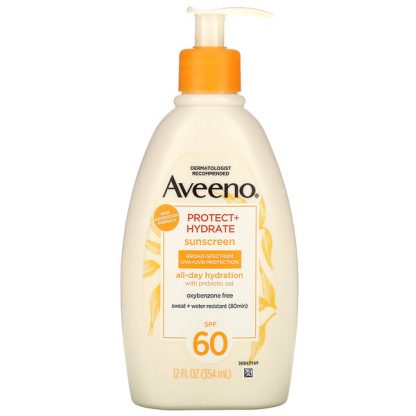 Aveeno, Protect + Hydrate, Sunscreen, SPF 60, 12 fl oz (354 ml)