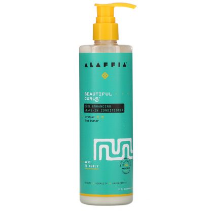 Alaffia, Beautiful Curls, Curl Enhancing Leave-In Conditioner, Wavy to Curly, Unrefined Shea Butter, 12 fl oz (354 ml)