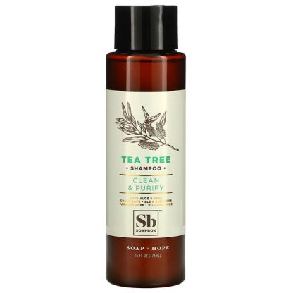 Soapbox, Tea Tree Shampoo, Clean & Purify, 16 fl oz (473 ml)