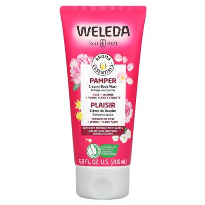 Weleda, Pamper, Creamy Body Wash, Rose + Jasmine + Ylang Ylang Extracts, 6.8 fl oz (200 ml)