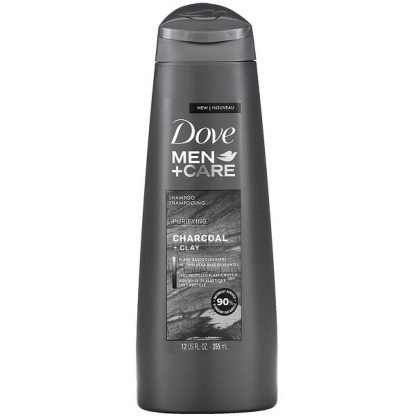 Dove, Men + Care, Shampoo, Purifying, Charcoal + Clay, 12 fl oz (355 ml)