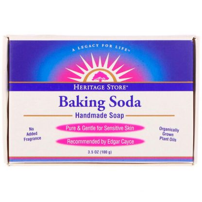 Heritage Store, Baking Soda Handmade Soap, 3.5 oz (100 g)