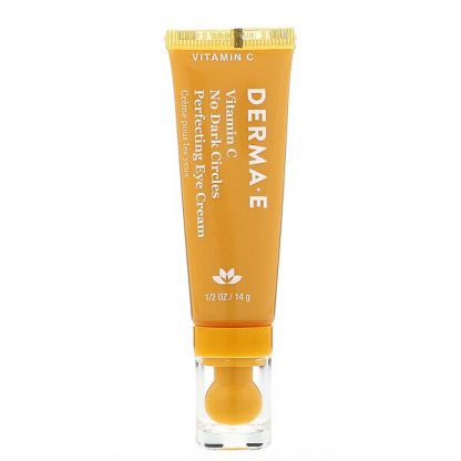 Derma E, Vitamin C, No Dark Circles Perfecting Eye Cream, 0.5 oz (14 g)