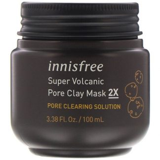 Innisfree, Super Volcanic Pore Clay Beauty Mask 2X, 3.38 fl oz (100 ml)