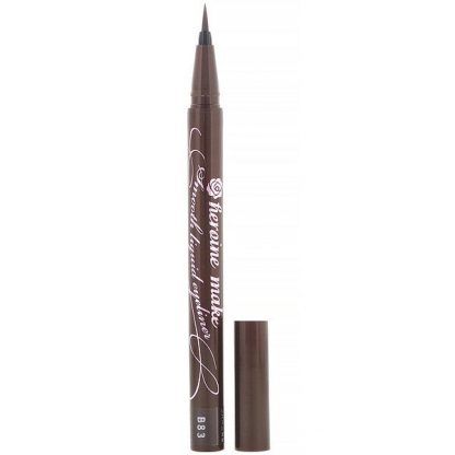 KissMe, Heroine Make, Smooth Liquid Eyeliner, Super Keep, Waterproof, #02 Bitter Brown, 0.014 fl oz (0.4 ml)