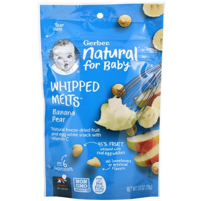 Gerber, Whipped Melts, Banana Pear, 10+ Months, 1.0 oz (28 g)