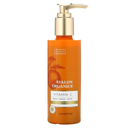 Avalon Organics, Vitamin C, Cleansing Gel, 6 fl oz (177 ml)