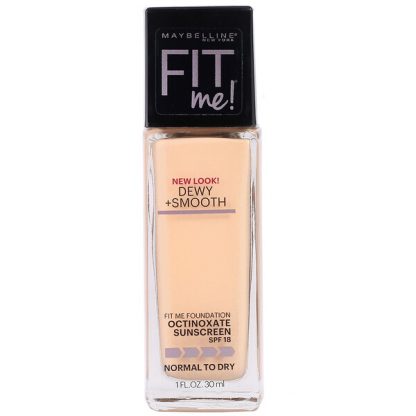 Maybelline, Fit Me, Dewy + Smooth Foundation, 120 Classic Ivory, 1 fl oz (30 ml)