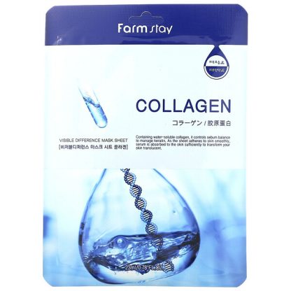 Farmstay, Collagen Visible Difference Beauty Mask Sheet, 1 Sheet, 0.78 fl oz (23 ml)