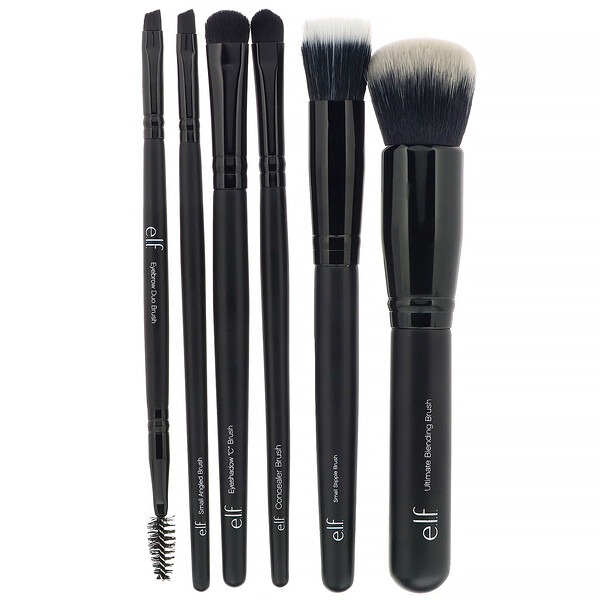 E.L.F., Flawless Face Kit, 6 Piece Brush Collection