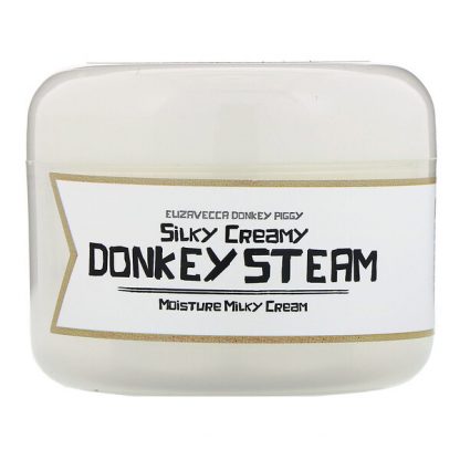 Elizavecca, Donkey Piggy, Silky Creamy Donkey Steam, Moisture Milky Cream, 3.53 oz (100 g)