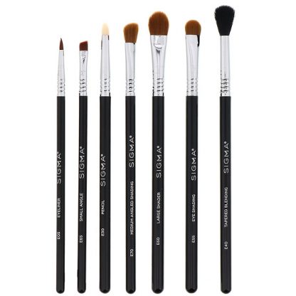 Sigma, Basic Eye Brush Set, 7 Piece Set