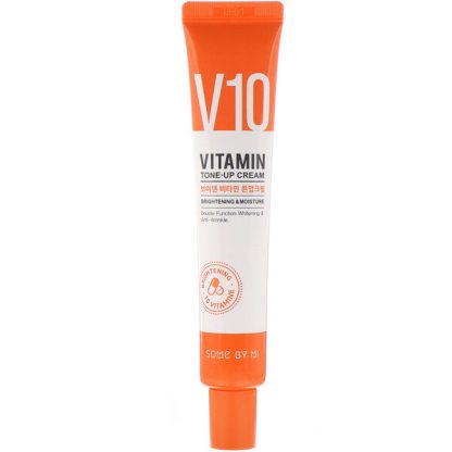 Some By Mi, V10 Vitamin Tone-Up Cream, Brightening & Moisture, 50 ml