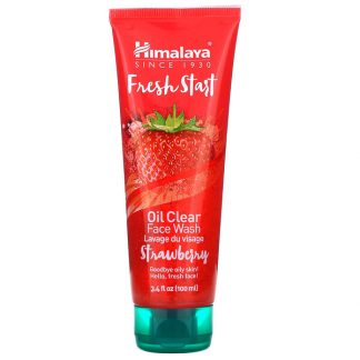 Himalaya, Fresh Start, Oil Clear Face Wash, Strawberry, 3.4 fl oz (100 ml)