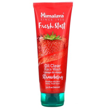 Himalaya, Fresh Start, Oil Clear Face Wash, Strawberry, 3.4 fl oz (100 ml)