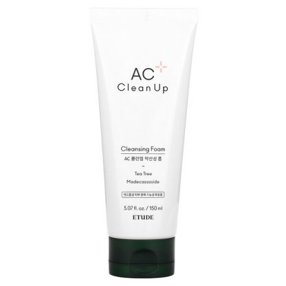 Etude, AC Clean Up, Cleansing Foam, 5.07 fl oz (150 ml)