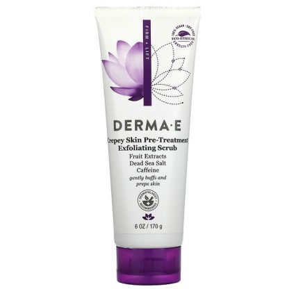 Derma E, Crepey Skin Pre-Treatment Exfoliating Scrub, 6 oz (170 g)