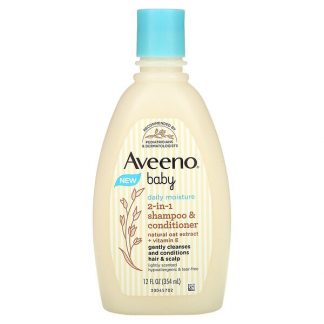 Aveeno, Baby, Daily Moisture 2-in-1 Shampoo & Conditioner, 12 fl oz (354 ml)