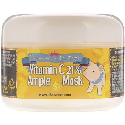 Elizavecca, Milky Piggy, Vitamin C 21% Ample Beauty Mask, 3.53 oz (100 g)