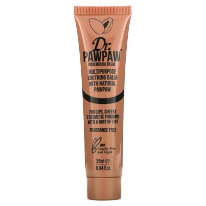 Dr. PAWPAW, Multipurpose Soothing Balm with Natural PawPaw, Rich Mocha, 0.84 fl oz (25 ml)