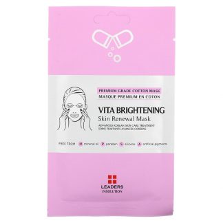 Leaders, Vita Brightening Skin Renewal Beauty Mask, 1 Sheet, 0.84 fl oz (25 ml)