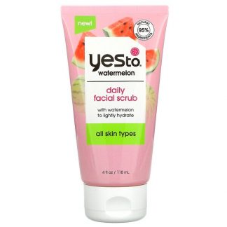 Yes To, Daily Facial Scrub, Watermelon, 4 fl oz (118 ml)